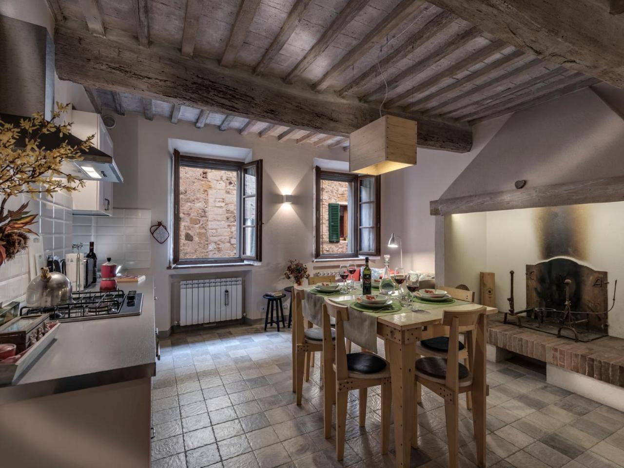 Apartment La Scala 1572 San Quirico dʼOrcia Exteriér fotografie
